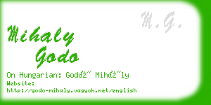 mihaly godo business card